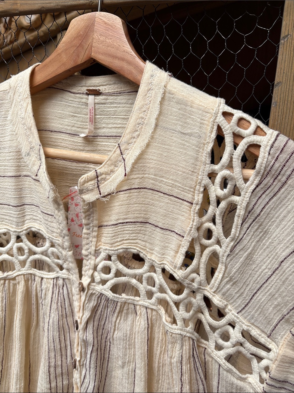 Free People Cedar Lace Pullover Top - Picture 5 of 14